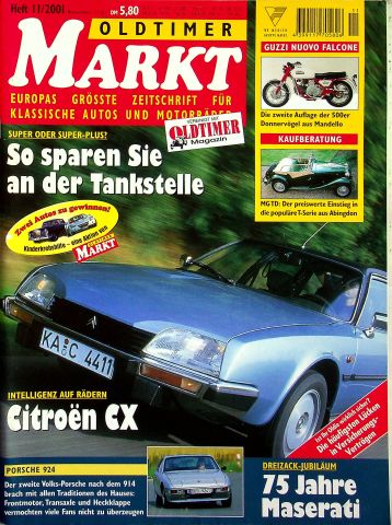 Deckblatt Oldtimer Markt (11/2001)